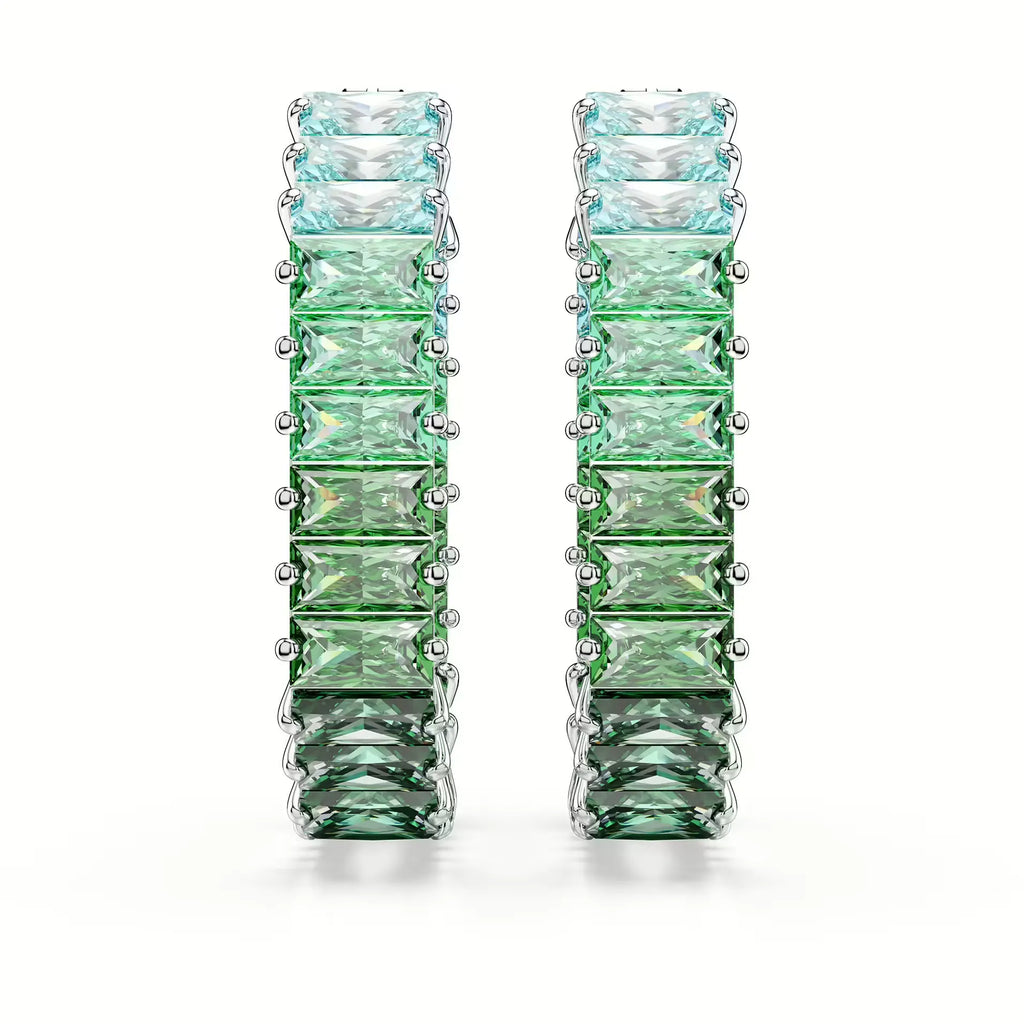 Orecchini a Cerchio Donna Swarovski Matrix - ORECCHINI