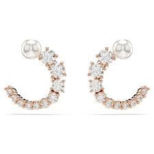 Orecchini a cerchio Matrix - 5692260 Swarovski Oro rosato
