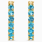 ORECCHINI A CERCHIO VITTORE, TURCHESE, PLACCATO COLOR ORO