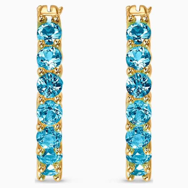 ORECCHINI A CERCHIO VITTORE, TURCHESE, PLACCATO COLOR ORO