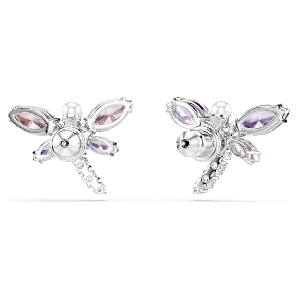 Orecchini a lobo Ariana Grande x Swarovski Taglio misto Libellula Multicolore Placcato rodio - ORECCHINI