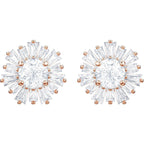 Orecchini a lobo Sunshine Sole, Bianchi, Placcato color oro rosa