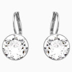 ORECCHINI BELLA MINI, BIANCO, PLACCATURA RODIO