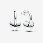 Orecchini Cerchi Aperti con Cuori - ORECCHINI
