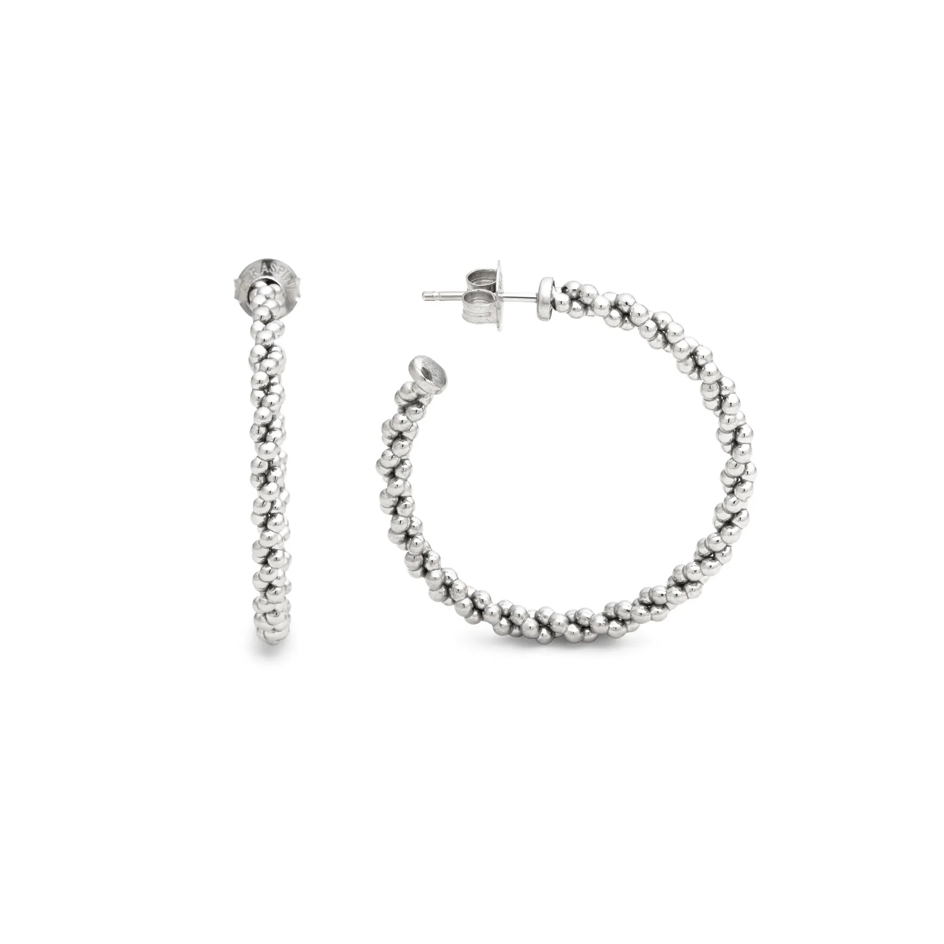 Orecchini Cerchio Treccia Grandi - ORECCHINI