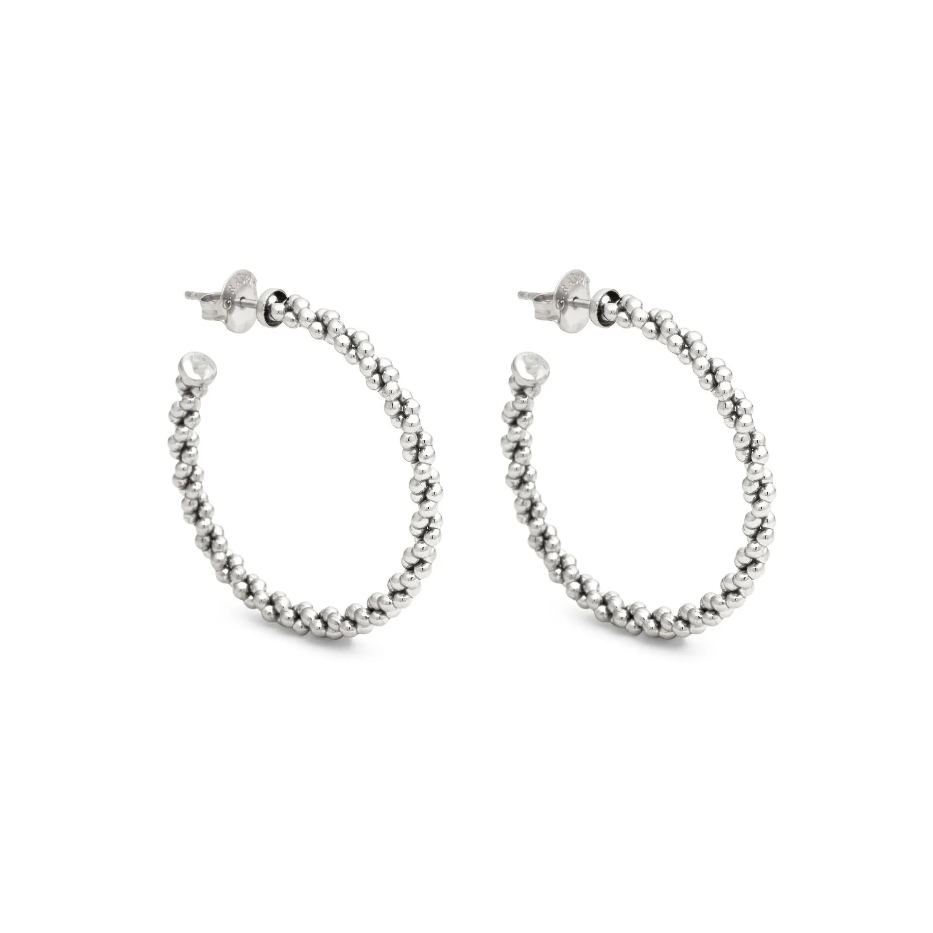 Orecchini Cerchio Treccia Grandi - ORECCHINI