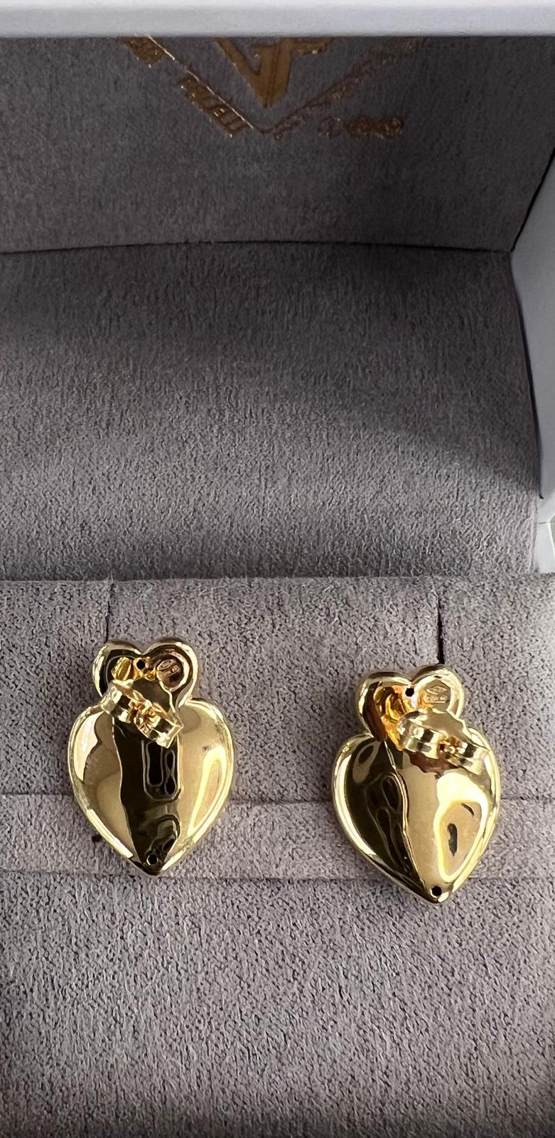 Orecchini Cuore in Oro Giallo - ORECCHINI