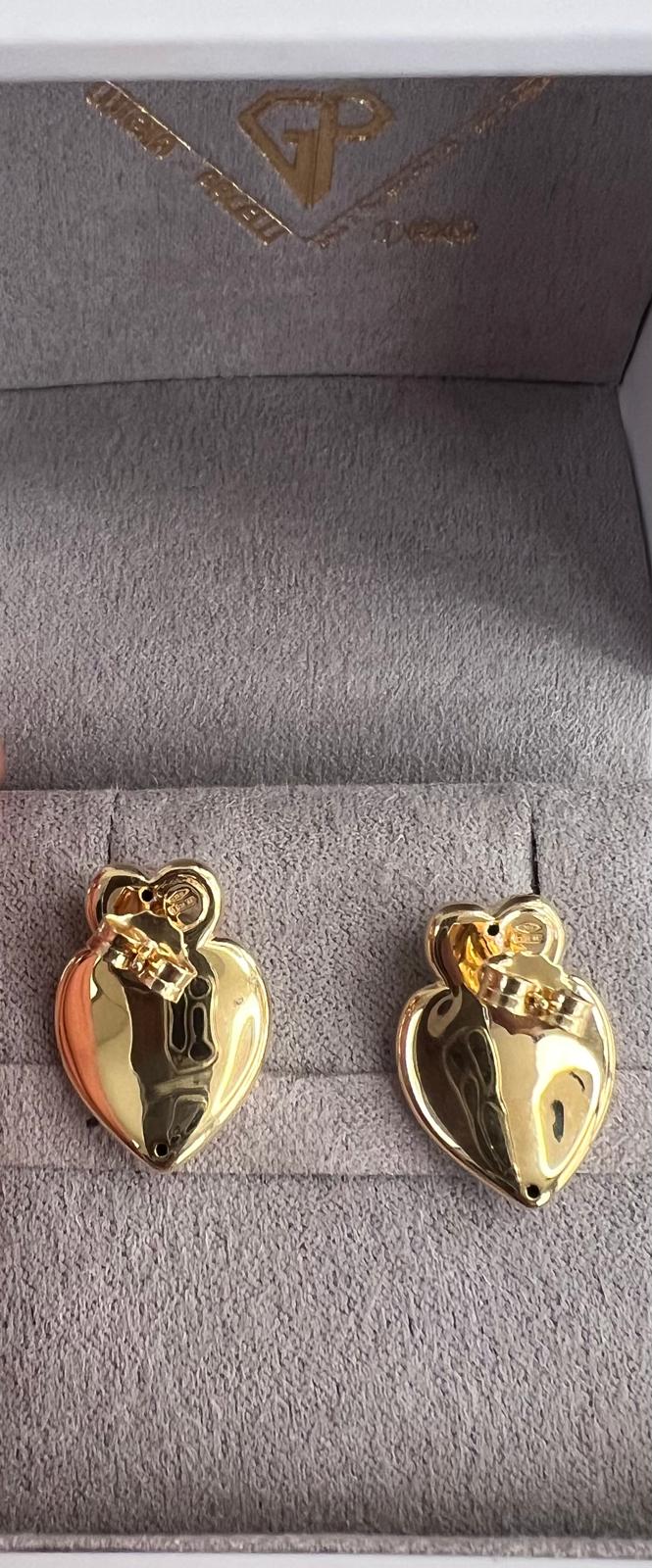 Orecchini Cuore in Oro Giallo - ORECCHINI