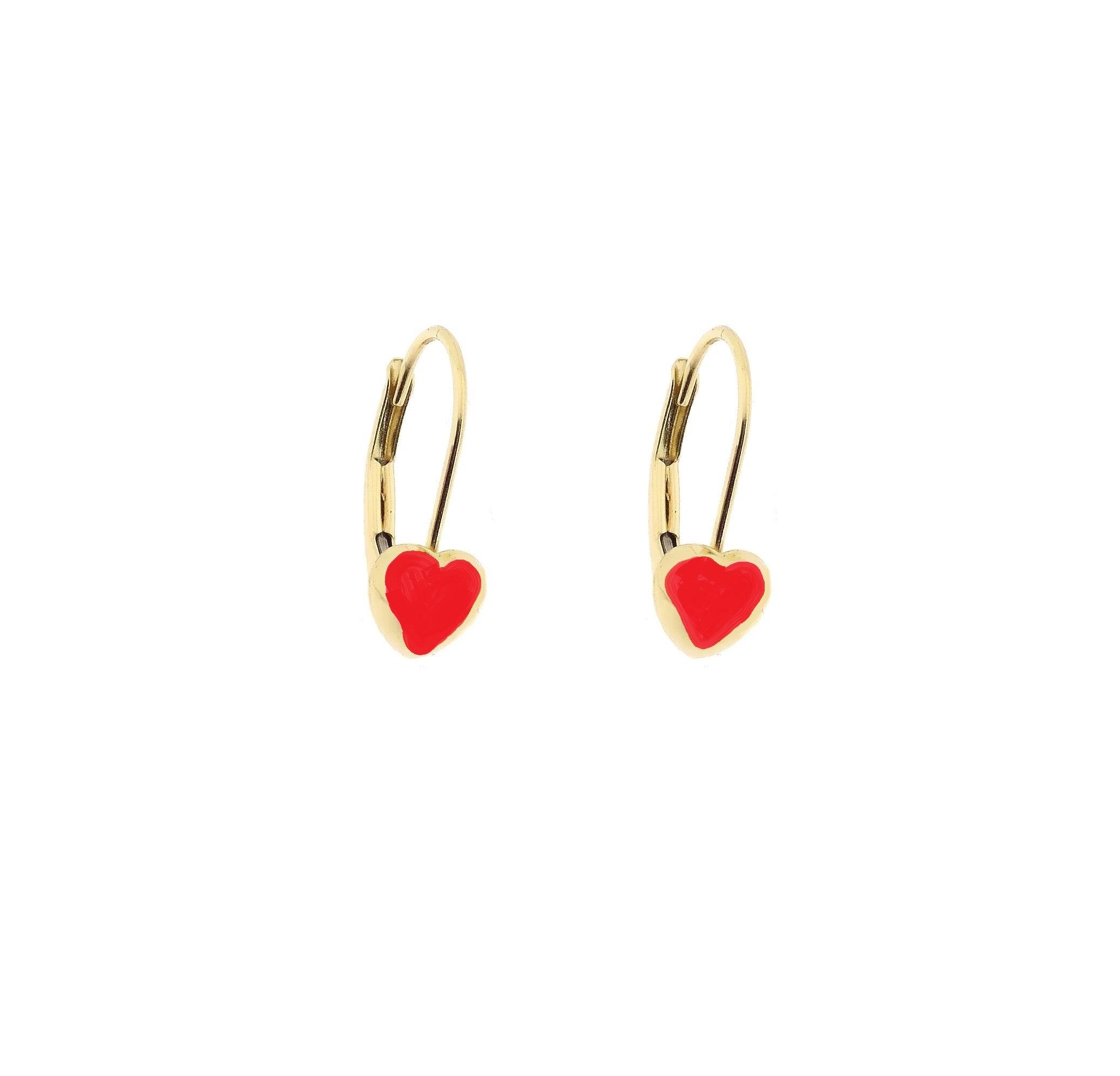 Orecchini Cuore smaltato