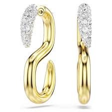 Orecchini Dextera Taglio Round Bianchi Mix di finiture - ORECCHINI