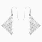 ORECCHINI FIT SMALL, BIANCO, PLACCATURA RODIO