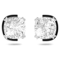 Orecchini Harmonia Cristalli taglio Cushion, Bianco, Mix di placcature