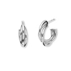 Orecchini in acciaio a semicerchio