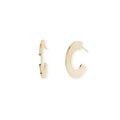 Orecchini in acciaio gold a semicerchio