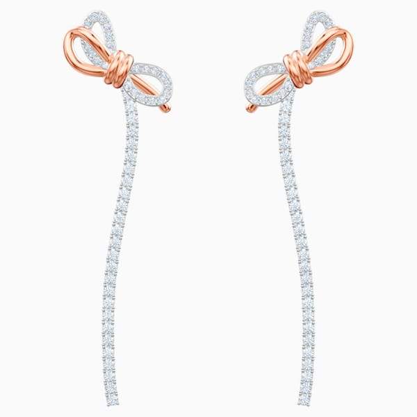 ORECCHINI LIFELONG BOW, BIANCO, MIX DI PLACCATURE