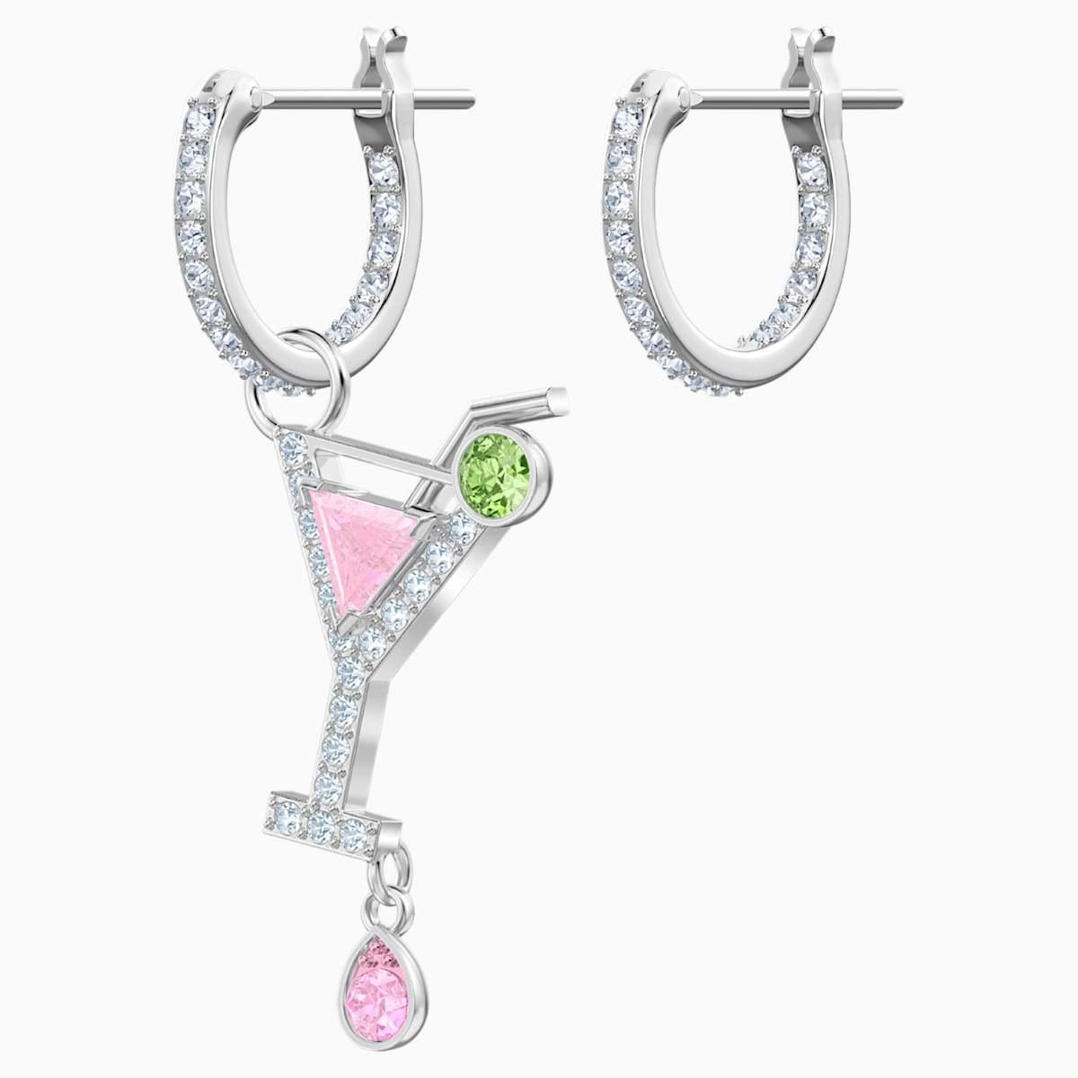 ORECCHINI NO REGRETS COCKTAIL, MULTICOLORE, PLACCATURA RODIO