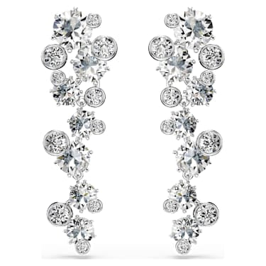 Orecchini pendenti Constella Taglio misto Bianchi Placcato rodio - ORECCHINI