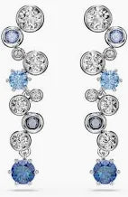 Orecchini pendenti Constella Taglio misto Blu Placcato rodio - ORECCHINI