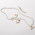 Orecchini Pendenti Linea Sinuosa