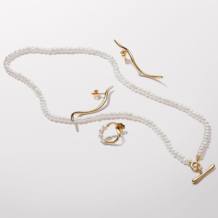 Orecchini Pendenti Linea Sinuosa