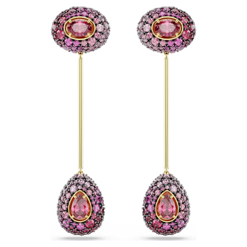 Orecchini pendenti Sublima Taglio Pear, Rossi, Finitura oro 18K