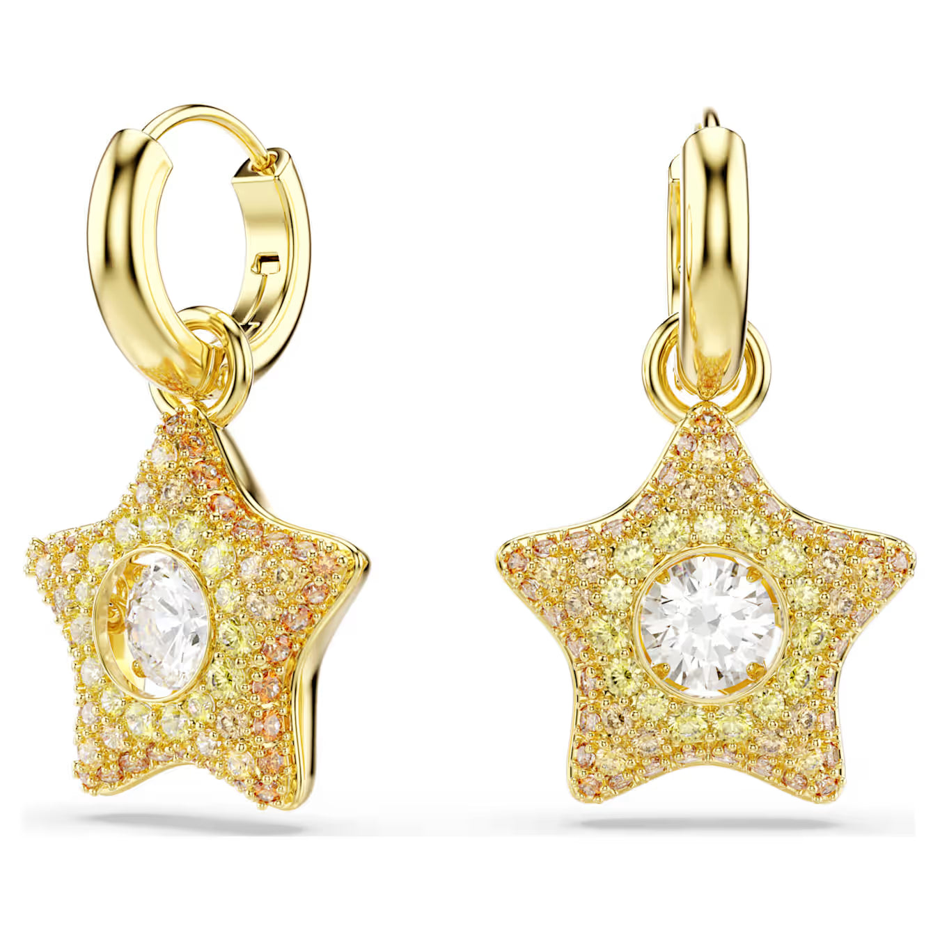 Orecchini pendenti Sublima Taglio Round, Stella, Multicolore, Finitura oro 18K