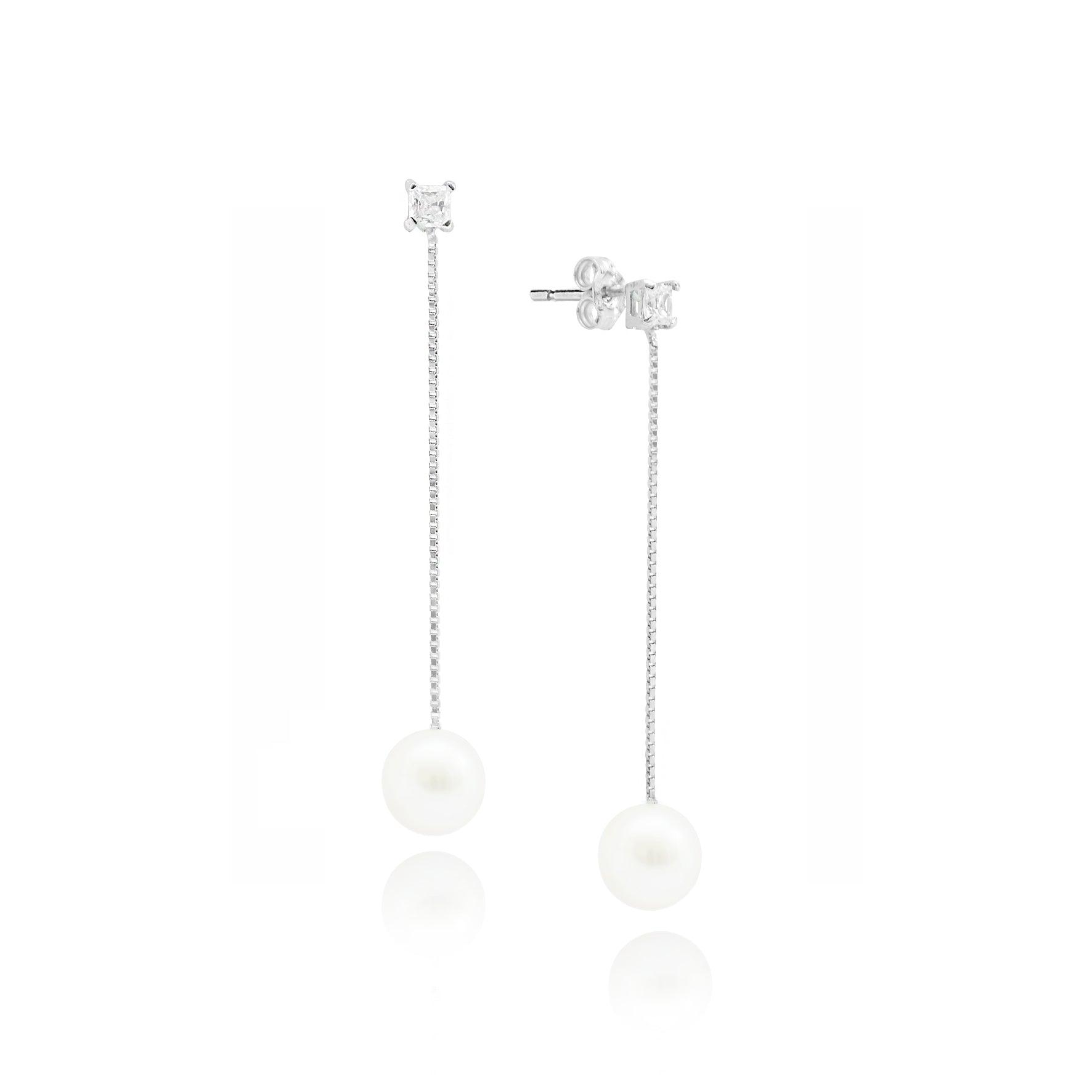 Orecchini Perla d'Oro e Zirconi