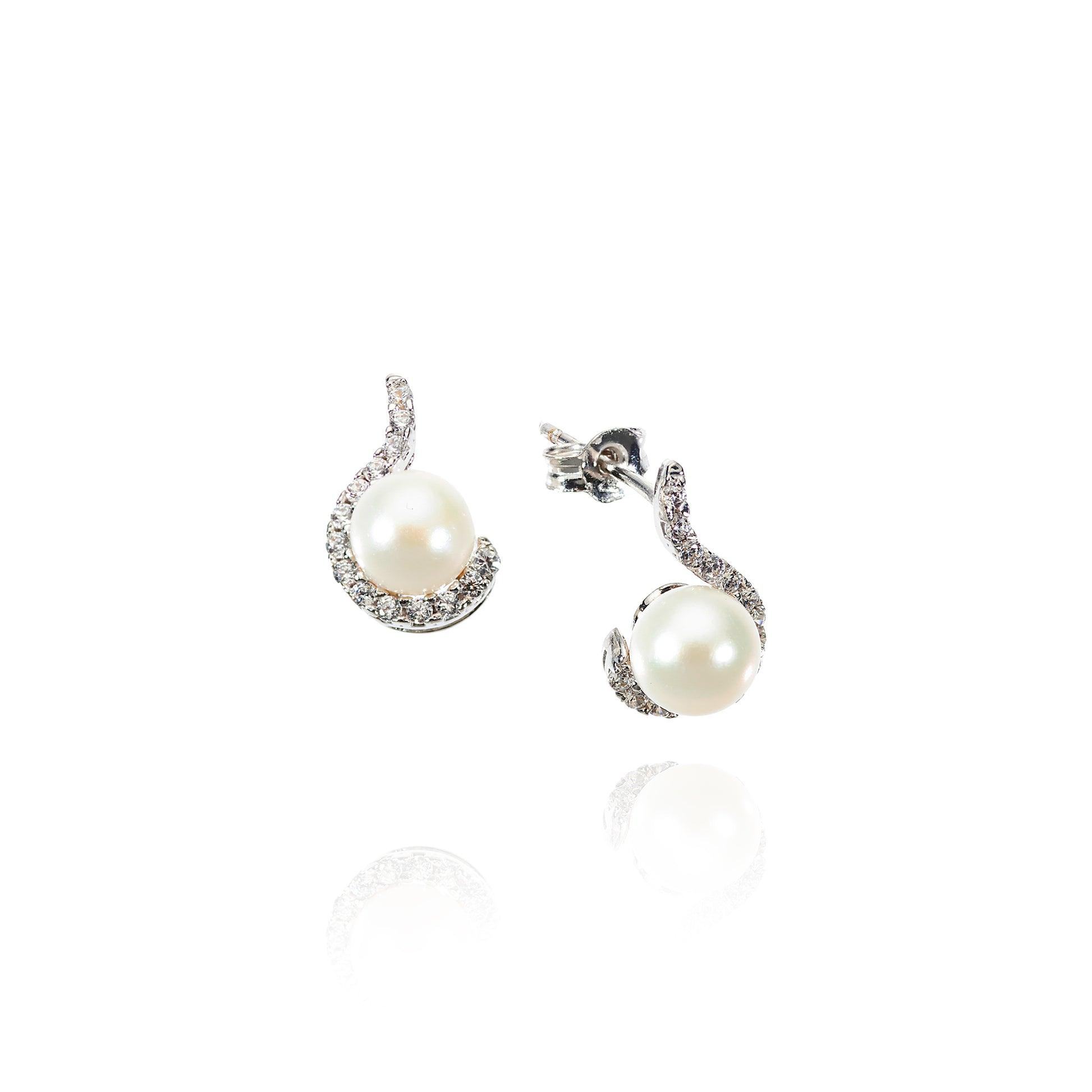 Orecchini Perla e Zirconi
