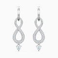 ORECCHINI SWAROVSKI INFINITY BIANCO