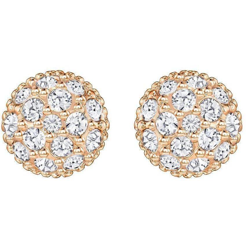 ORECCHINI SWAROVSKI PLACCATURA ORO ROSA