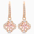 ORECCHINI SWAROVSKI SPARKLING DANCE CLOVER, ROSA, PLACCATO COLOR ORO ROSA