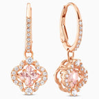 ORECCHINI SWAROVSKI SPARKLING DANCE CLOVER, ROSA, PLACCATO COLOR ORO ROSA