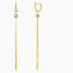 ORECCHINI SWAROVSKI SYMBOLIC LOTUS, VERDE, PLACCATO COLOR ORO