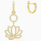 ORECCHINI SWAROVSKI SYMBOLIC LOTUS, VERDE, PLACCATO COLOR ORO