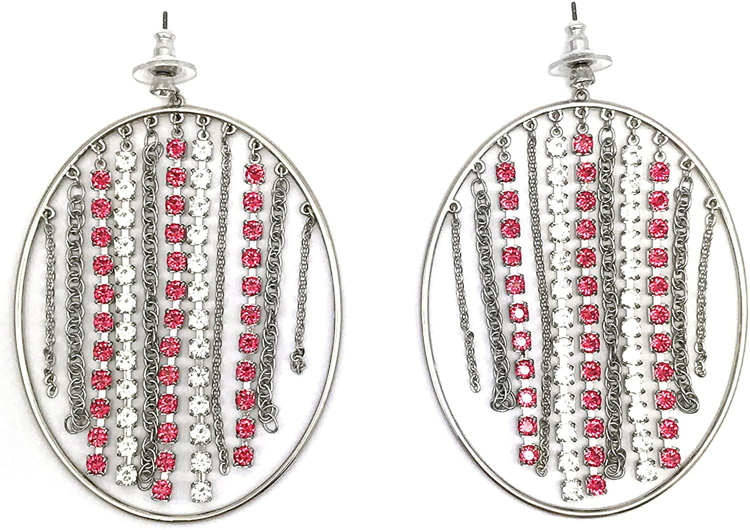 ORECCHINI SWAROVSKI TROPICALE ROSA INDIANO