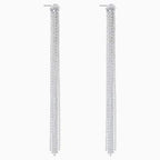 ORECCHINI TASSELL FIT, BIANCO, PLACCATURA RODIO