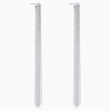 ORECCHINI TASSELL FIT, BIANCO, PLACCATURA RODIO