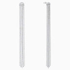 ORECCHINI TASSELL FIT, BIANCO, PLACCATURA RODIO