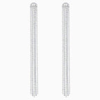 ORECCHINI TASSELL FIT, BIANCO, PLACCATURA RODIO