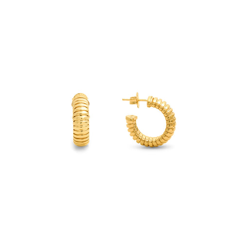 Orecchini Tubogas Orecchini in Argento 925 placcato oro 18 kt - ORECCHINI
