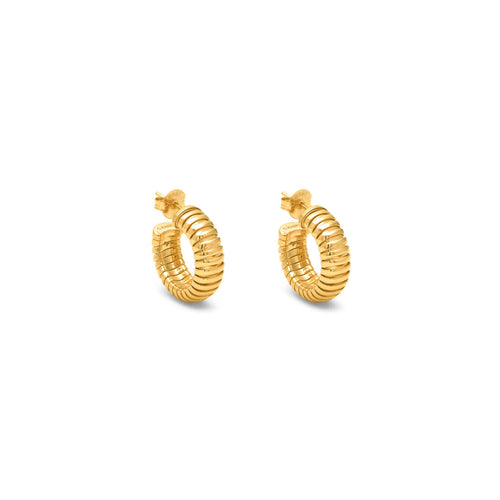 Orecchini Tubogas Orecchini in Argento 925 placcato oro 18 kt - ORECCHINI
