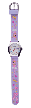 OROLOGIO BIMBA CON CINTURINO IN SILICONE CON BALLERINA