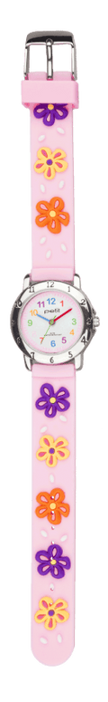 OROLOGIO BIMBA CON CINTURINO IN SILICONE CON FIORI
