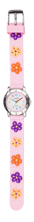 OROLOGIO BIMBA CON CINTURINO IN SILICONE CON FIORI