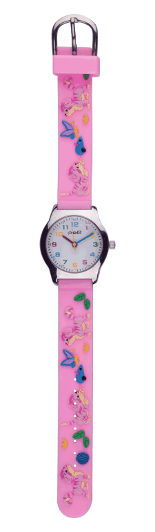 OROLOGIO BIMBA CON CINTURINO IN SILICONE CON TEMA ANIMALI