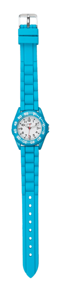 OROLOGIO BIMBO CON CINTURINO IN SILICONE CELESTE