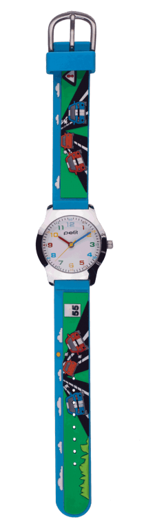 OROLOGIO BIMBO CON CINTURINO IN SILICONE CON TEMA MACCHINE