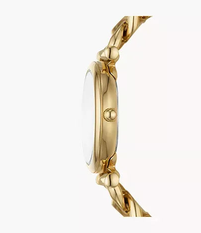 Orologio Carlie a Tre Sfere con Bracciale in Acciaio Color Oro - OROLOGIO