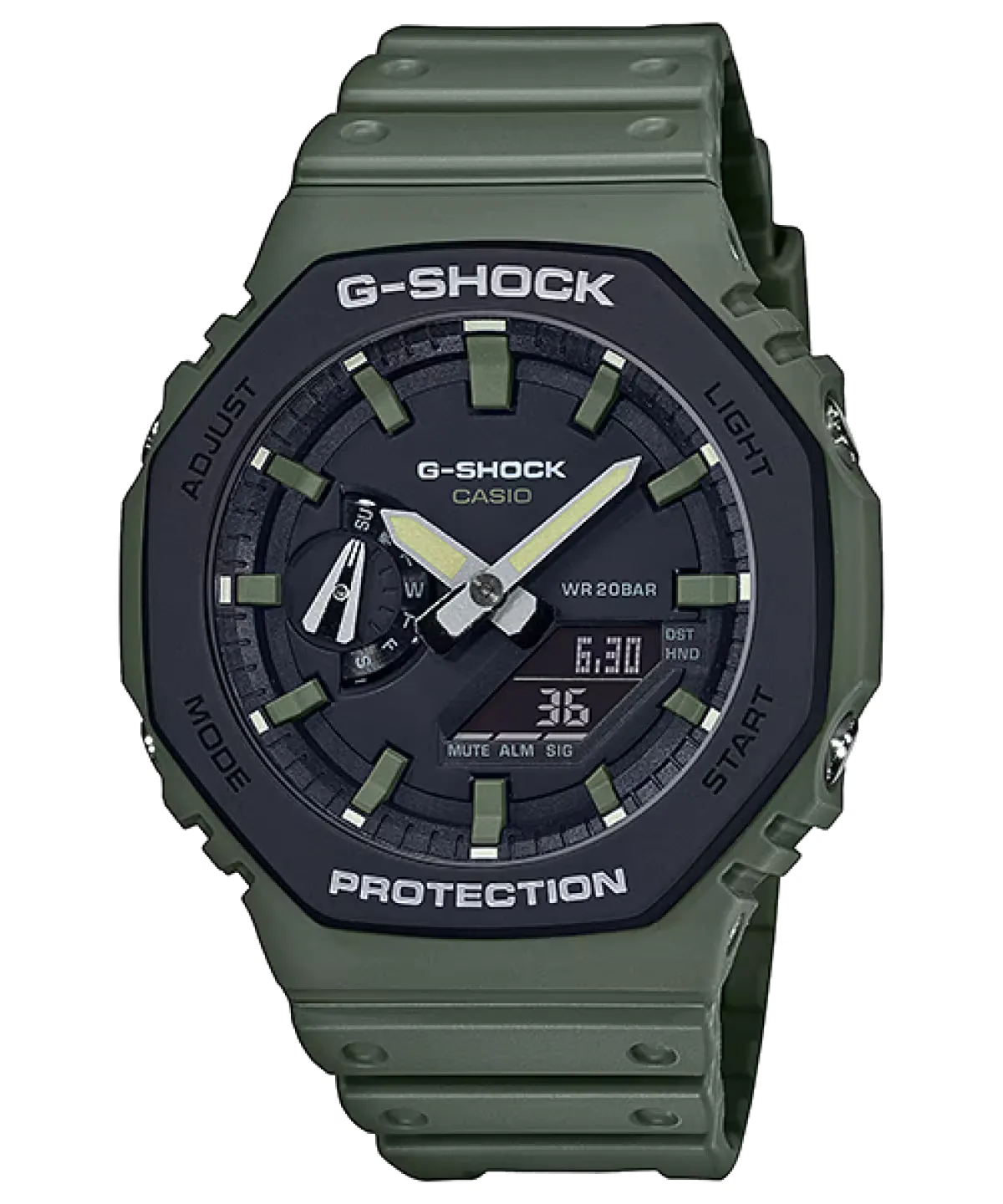 Orologio Casio G-SHOCK Classic GA-2110SU-3A – Carbon Core Guard Utility Green - OROLOGIO