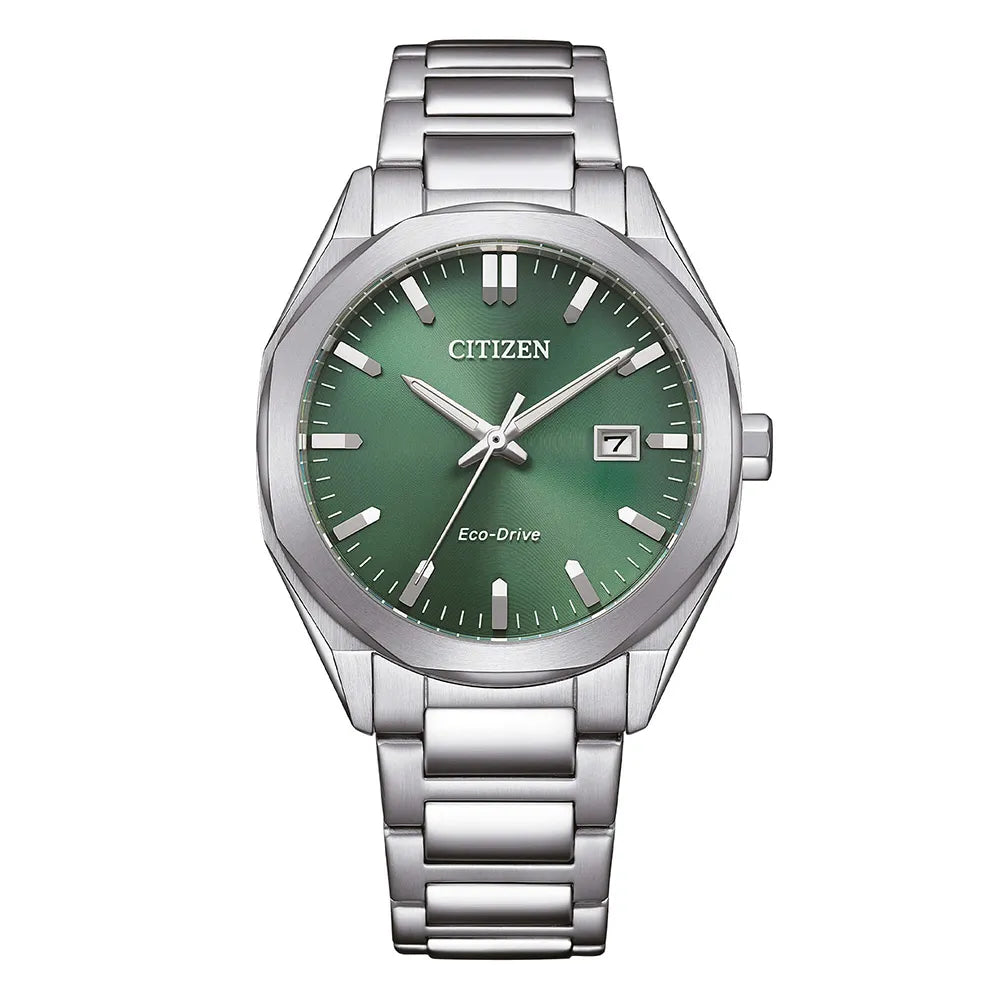Orologio Citizen Metropolitan Unisex Verde BM7620-83Y - Eco-Drive in Acciaio - OROLOGIO